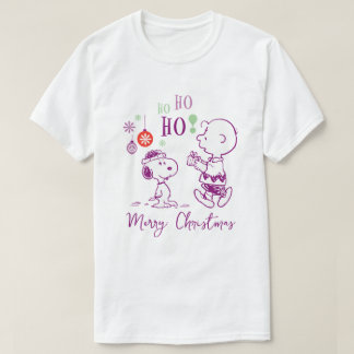 Peanuts | Snoopy & Charlie Brown Ho Ho Ho T-Shirt