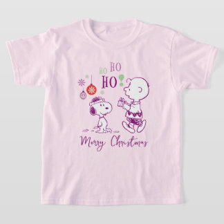 Peanuts | Snoopy & Charlie Brown Ho Ho Ho T-Shirt