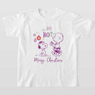 Peanuts | Snoopy & Charlie Brown Ho Ho Ho T-Shirt