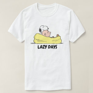 Peanuts Snoopy & Charlie Brown in Bean Bag Chair T-Shirt