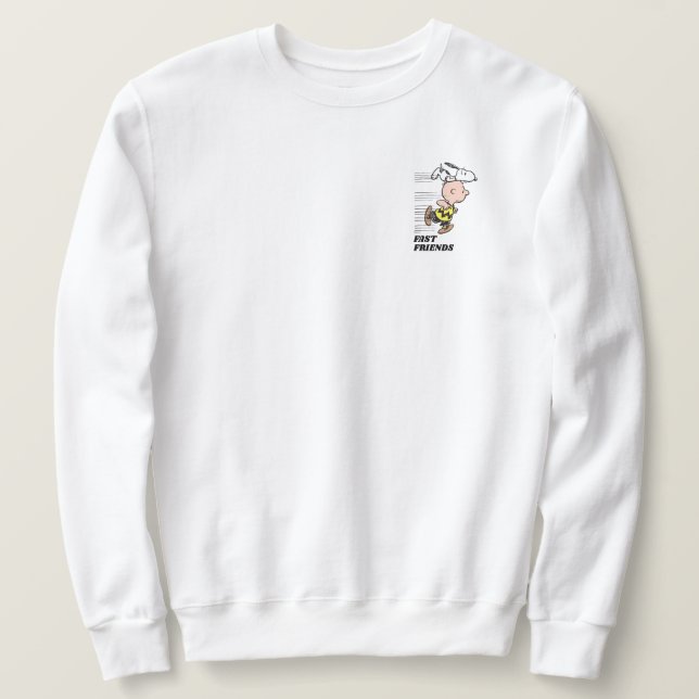 Peanuts | Snoopy & Charlie Brown Run Sweatshirt (Design Front)