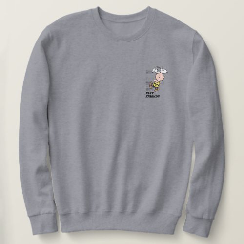 Peanuts  Snoopy  Charlie Brown Run Sweatshirt