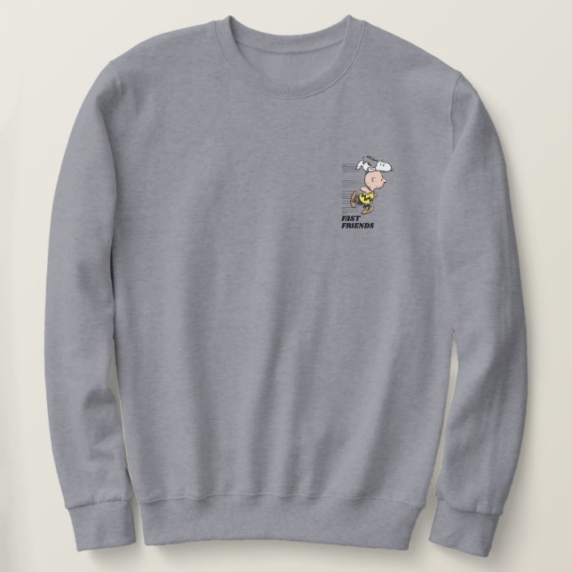 Peanuts | Snoopy & Charlie Brown Run Sweatshirt (Design Front)