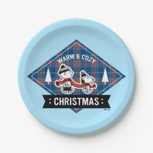 Peanuts   Snoopy & Charlie Brown Warm & Cozy Paper Plates