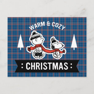 Peanuts   Snoopy & Charlie Brown Warm & Cozy Postcard