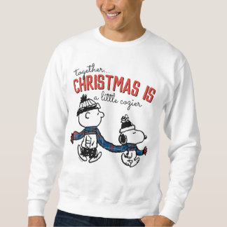 Peanuts | Snoopy & Charlie Brown Winter Scarf Sweatshirt
