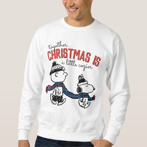 Peanuts  Snoopy  Charlie Brown Winter Scarf Sweatshirt