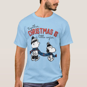 Peanuts Snoopy & Charlie Brown Winter Scarf T-Shirt