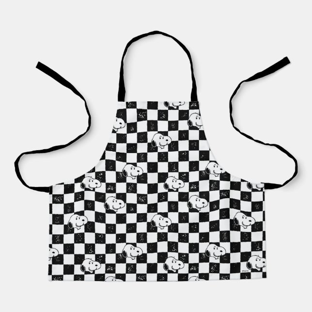 Peanuts | Snoopy Checkered Flag Apron (Front)