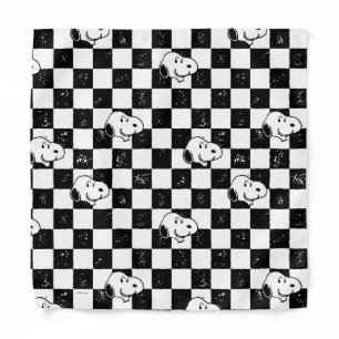 Peanuts Snoopy Checkered Flag Bandana