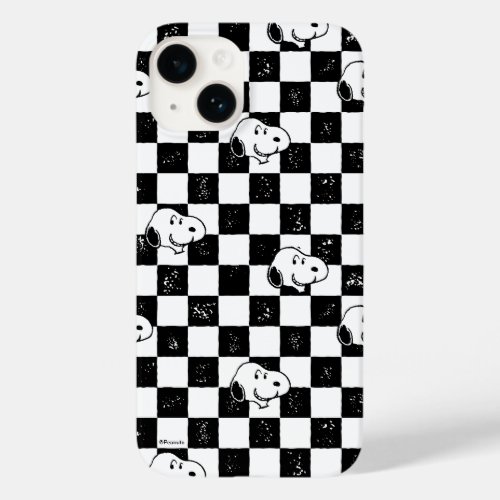 Peanuts  Snoopy Checkered Flag Case_Mate iPhone 14 Case