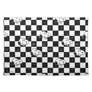 Peanuts   Snoopy Checkered Flag Cloth Placemat