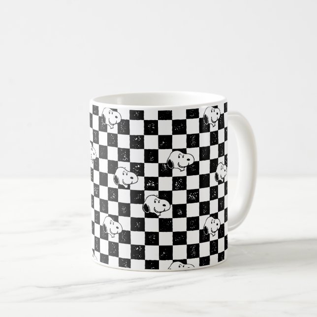 Peanuts | Snoopy Checkered Flag Coffee Mug (Front Right)