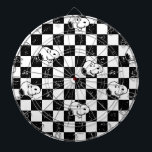 Peanuts | Snoopy Checkered Flag Dart Board<br><div class="desc">Check out this fun Peanuts design featuring Snoopy.</div>