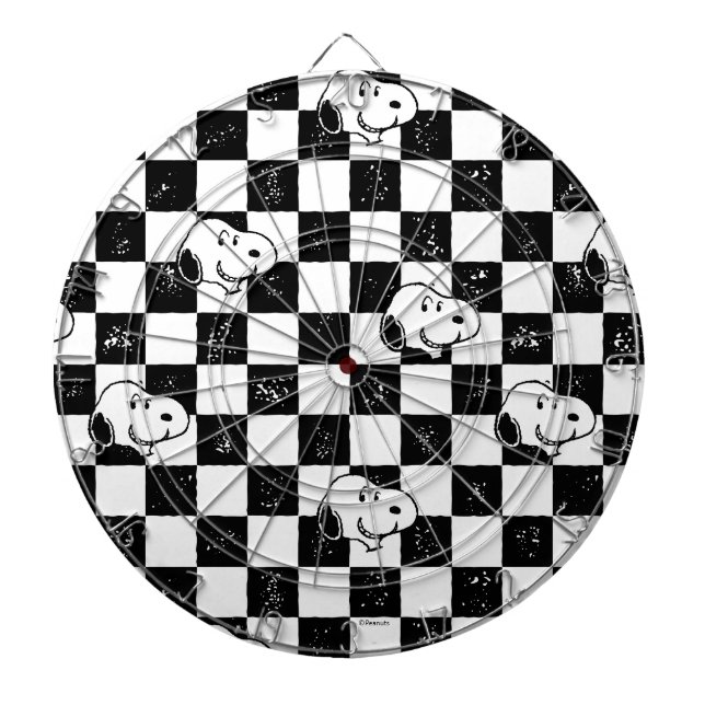 Peanuts | Snoopy Checkered Flag Dart Board (Front)