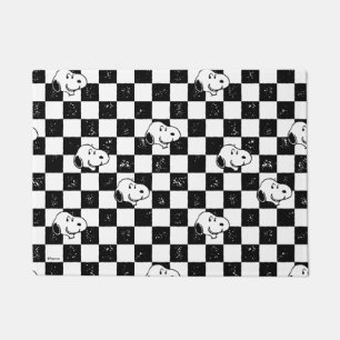 Peanuts   Snoopy Checkered Flag Doormat