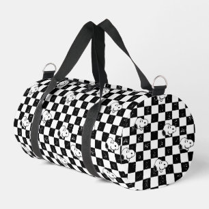 Peanuts Snoopy Checkered Flag Duffle Bag