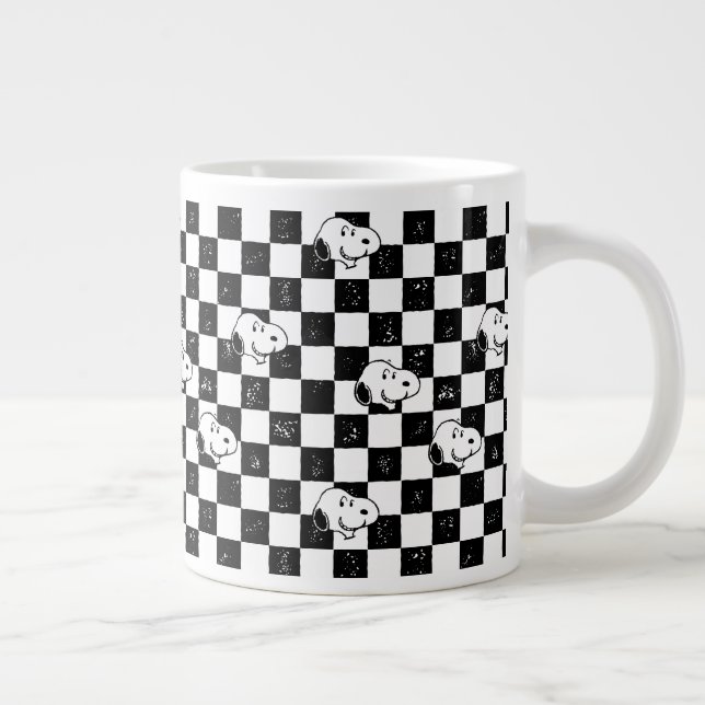 Peanuts | Snoopy Checkered Flag Giant Coffee Mug (Right)