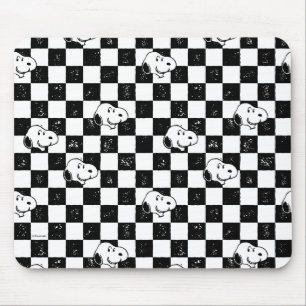 Peanuts   Snoopy Checkered Flag Mouse Pad