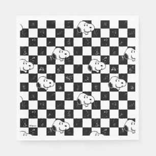 Peanuts   Snoopy Checkered Flag Napkins