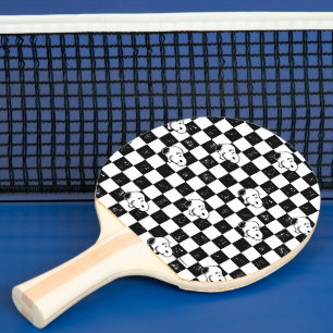 Peanuts   Snoopy Checkered Flag Ping Pong Paddle