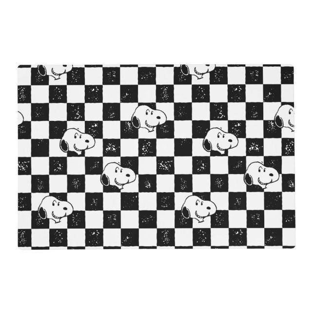 Peanuts | Snoopy Checkered Flag Placemat (Front)