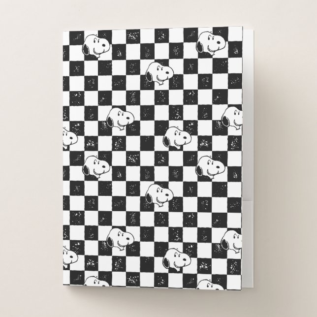 Peanuts | Snoopy Checkered Flag Pocket Folder (Front)