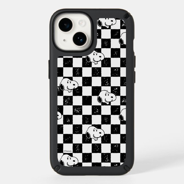 Peanuts | Snoopy Checkered Flag Speck iPhone Case (Front)