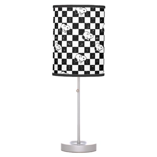 Peanuts  Snoopy Checkered Flag Table Lamp