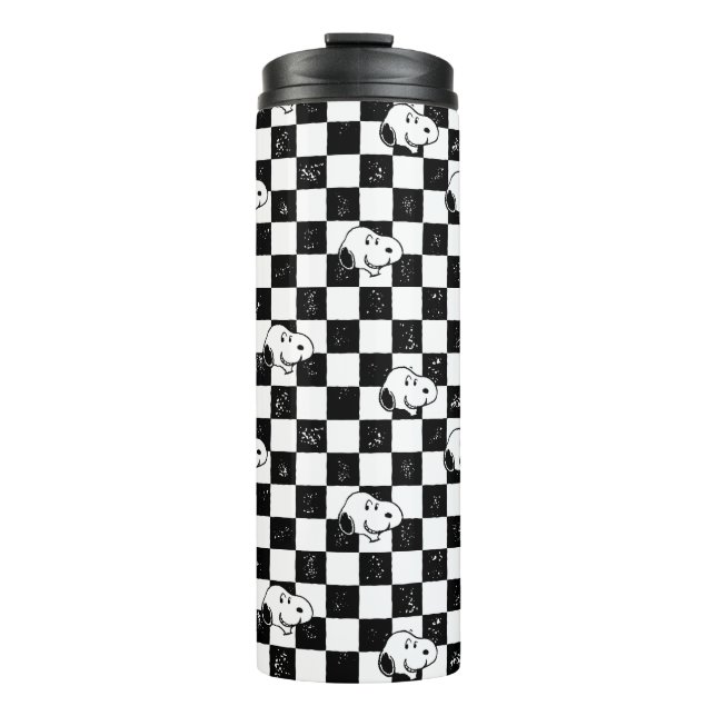 Peanuts | Snoopy Checkered Flag Thermal Tumbler (Front)