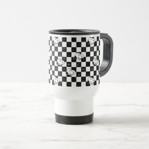 Peanuts   Snoopy Checkered Flag Travel Mug