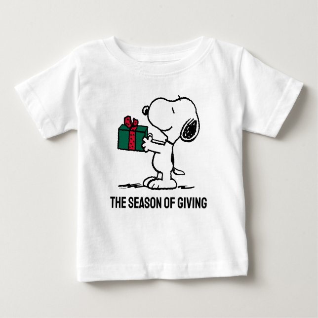 Peanuts | Snoopy Christmas Gift Giver Baby T-Shirt (Front)