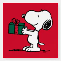 PEANUTS CHARLIE BROWN SNOOPY Christmas Wrapping Paper Large 50 Sq