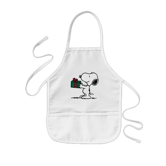 Peanuts | Snoopy Christmas Gift Giver Kids' Apron (Front)