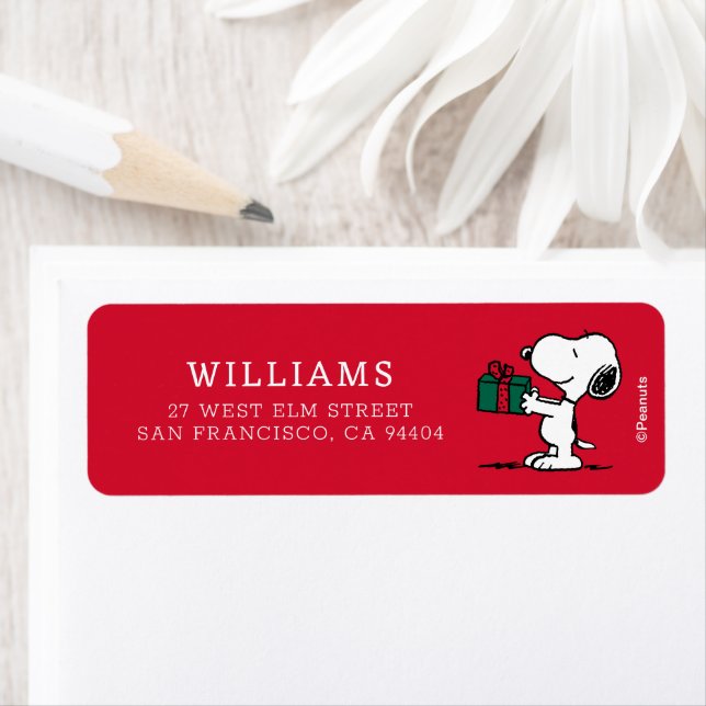 Peanuts | Snoopy Christmas Gift Giver Label (Insitu)