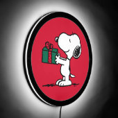Peanuts | Snoopy Christmas Gift Giver LED Sign (Angle)