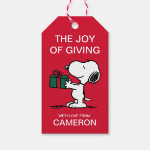 Peanuts   Snoopy Christmas Gift Giver Tags