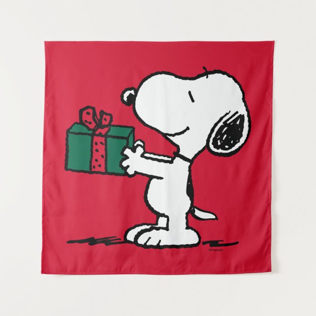 Peanuts | Snoopy Christmas Gift Giver Tapestry (Front)
