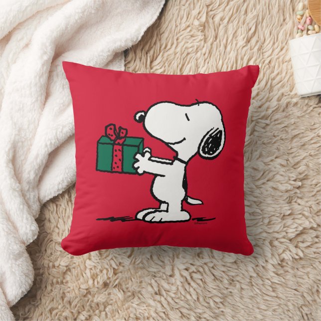 Peanuts | Snoopy Christmas Gift Giver Throw Pillow (Blanket)