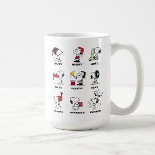 Peanuts   Snoopy Christmas Holiday Moods Coffee Mug