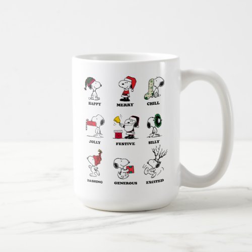 Peanuts  Snoopy Christmas Holiday Moods Coffee Mug