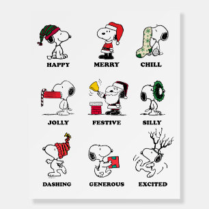 Peanuts Snoopy Christmas Holiday Moods Foam Board