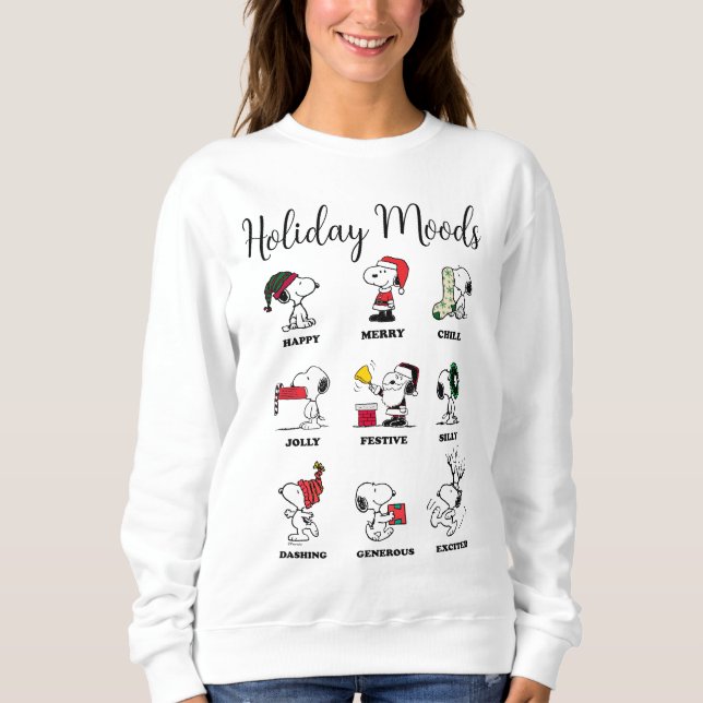 Peanuts | Snoopy Christmas Holiday Moods Sweatshirt (Front)