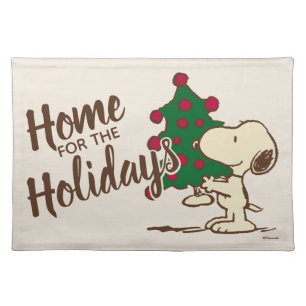 Peanuts   Snoopy Christmas Tree Cloth Placemat