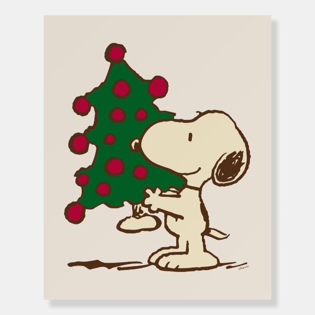 Peanuts | Snoopy Christmas Tree Foam Board (Front)