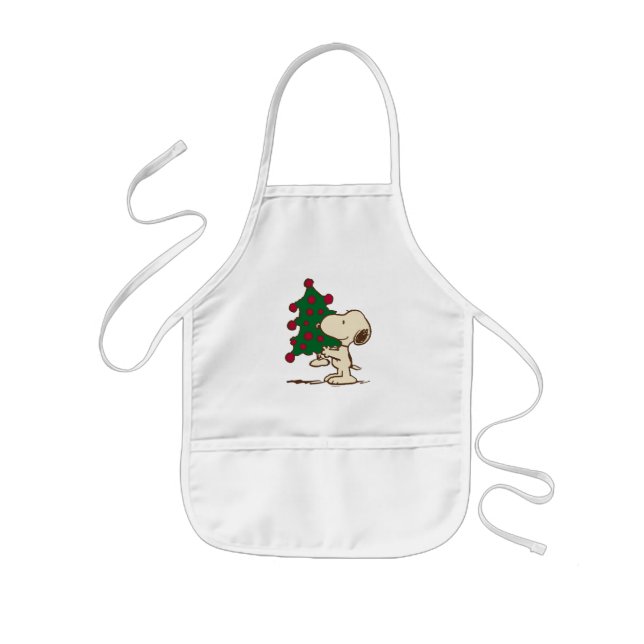 Peanuts | Snoopy Christmas Tree Kids' Apron (Front)