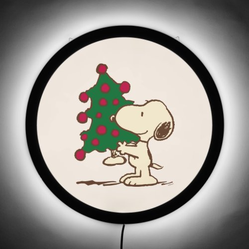 Peanuts  Snoopy Christmas Tree LED Sign