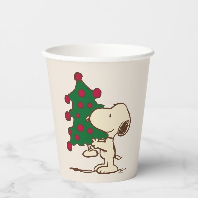 Peanuts | Snoopy Christmas Tree Paper Cups (Front)