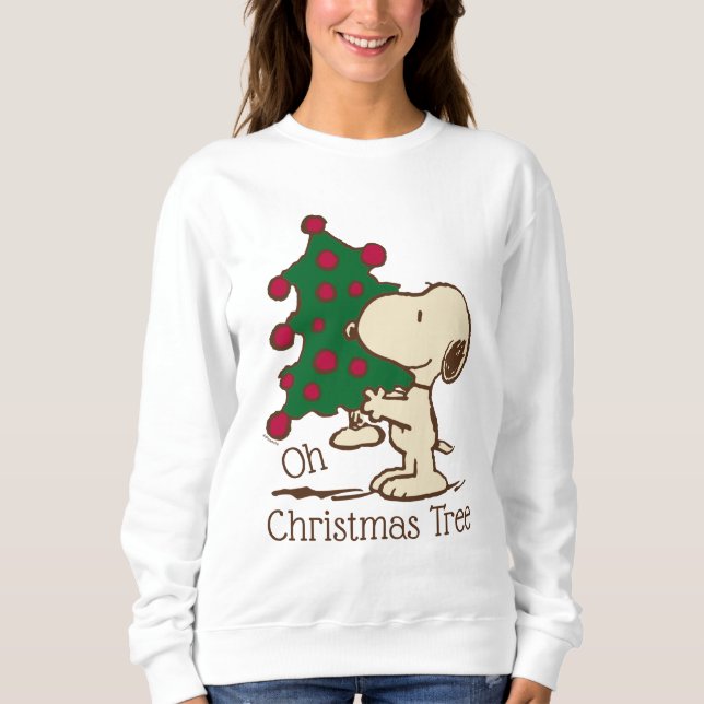 Peanuts | Snoopy Christmas Tree Sweatshirt (Front)
