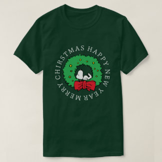 Peanuts | Snoopy Christmas Wreath T-Shirt
